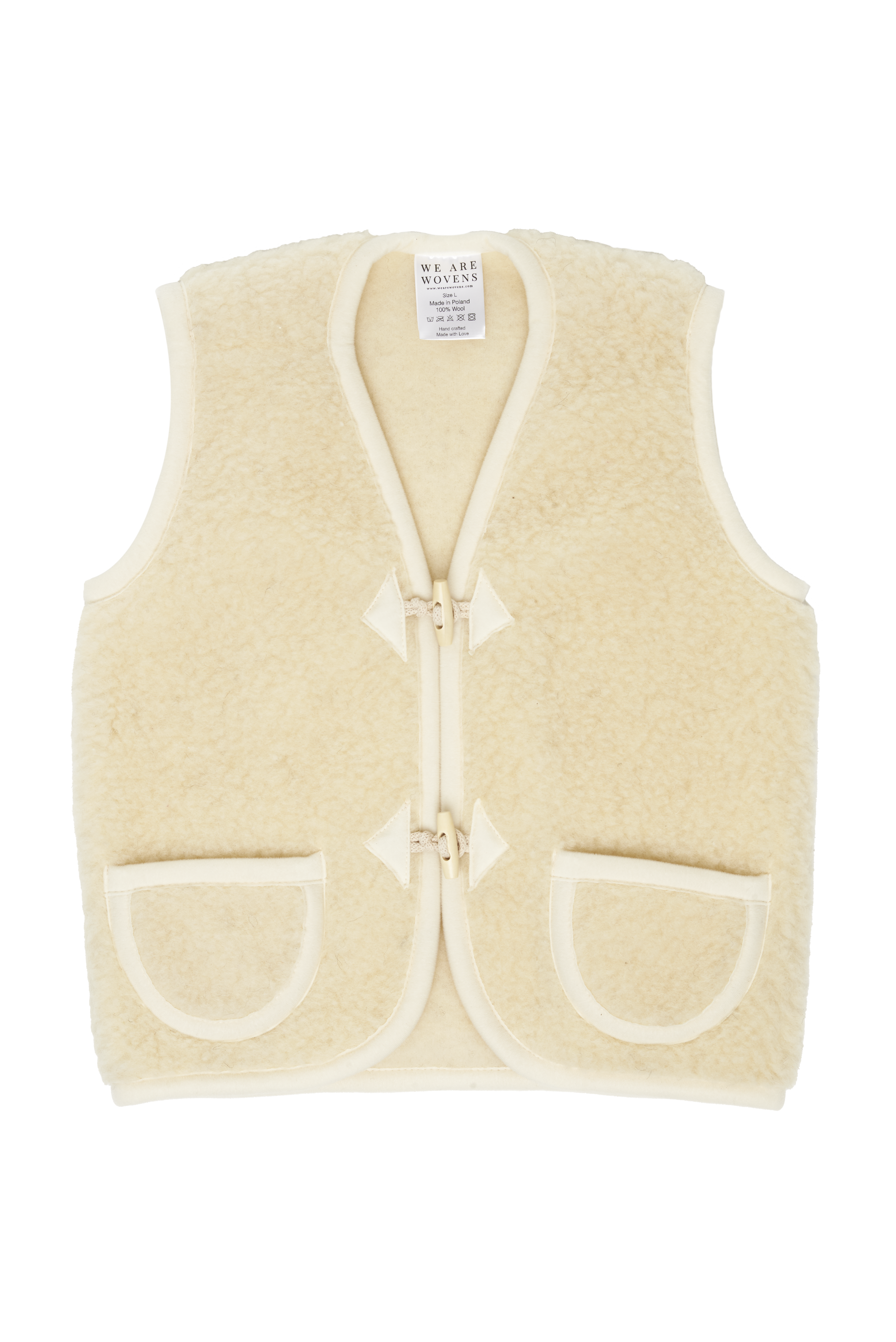 handmade wool body warmer gilet