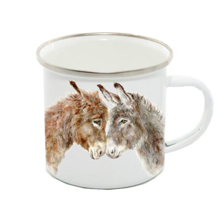 Donkeys Enamel 12oz mug