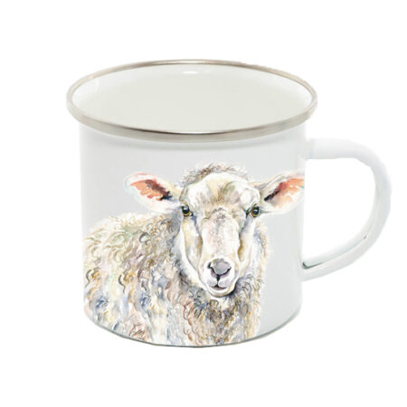 Sheep Enamel 12oz mug