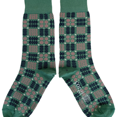 Mabli welsh tapestry blanket pattern socks