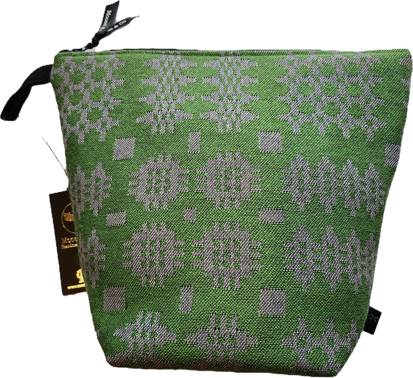 Wash Bag in Spring Green/Grey