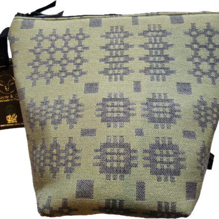 Wash Bag in Sage Green/Grey