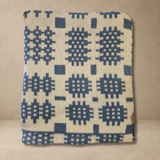 Blanket in BlueWhite