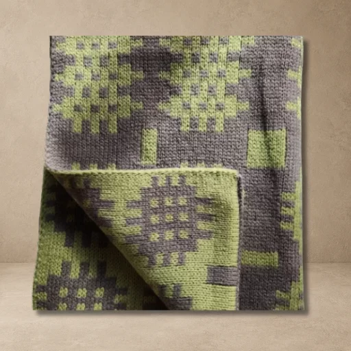 Blanket in Sage GreenGrey