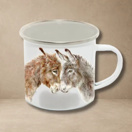 Donkeys Enamel 12oz mug
